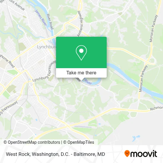 West Rock map