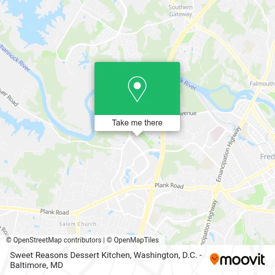 Sweet Reasons Dessert Kitchen map