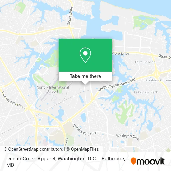 Ocean Creek Apparel map
