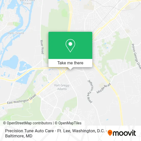 Precision Tune Auto Care - Ft. Lee map