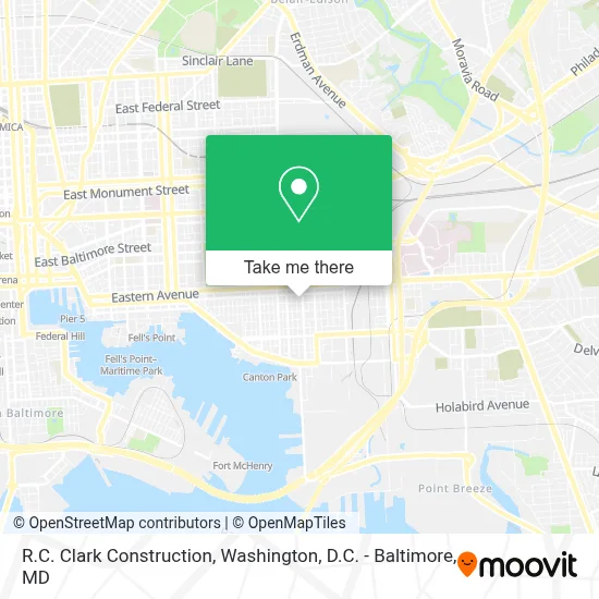 R.C. Clark Construction map