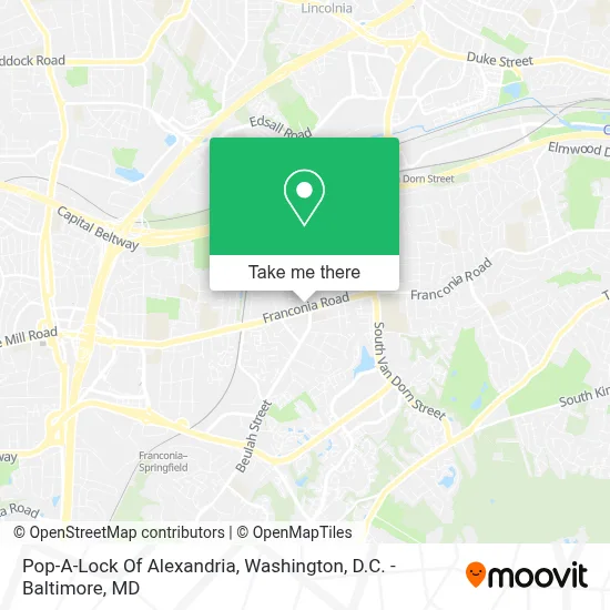 Pop-A-Lock Of Alexandria map