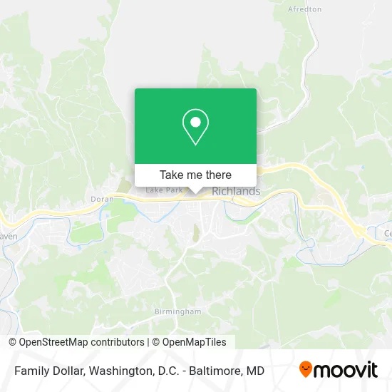 Family Dollar map