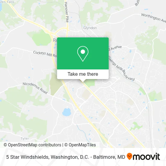 5 Star Windshields map
