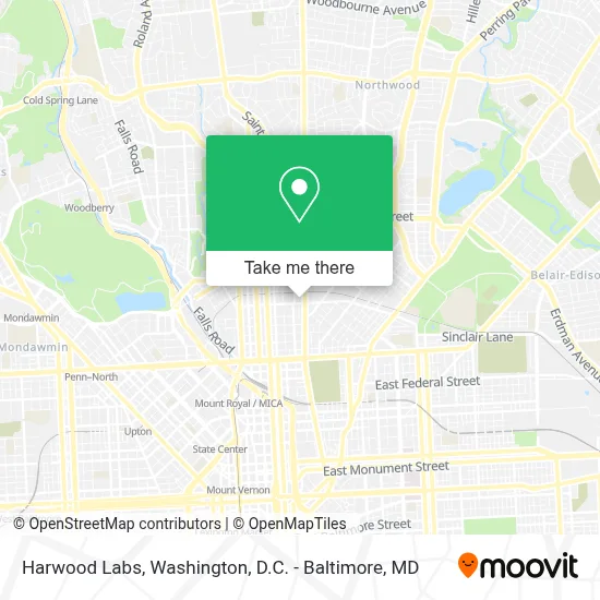 Harwood Labs map