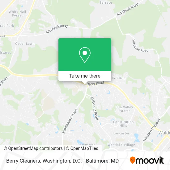 Berry Cleaners map