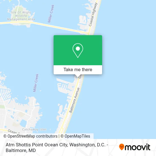 Atm Shottis Point Ocean City map