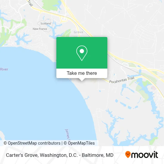 Carter's Grove map