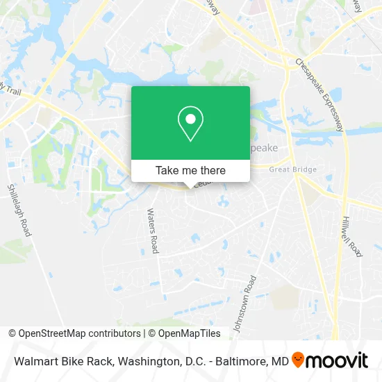 Walmart Bike Rack map