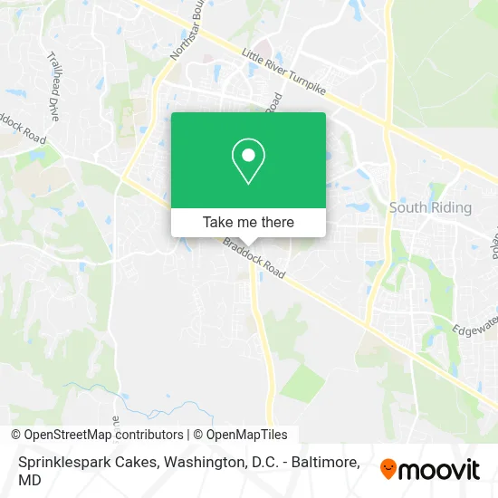 Sprinklespark Cakes map