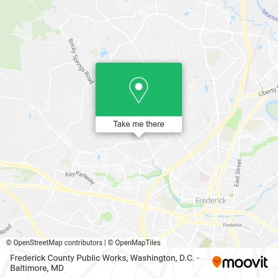 Frederick County Public Works map