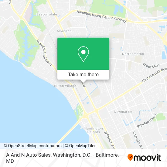 A And N Auto Sales map