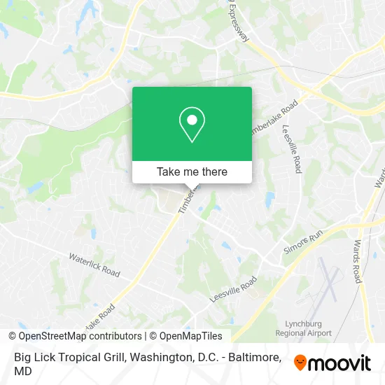 Big Lick Tropical Grill map