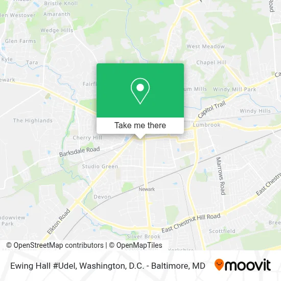 Ewing Hall #Udel map