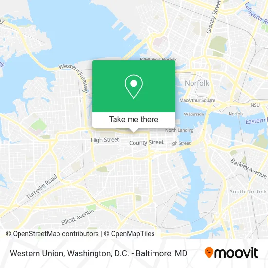 Western Union map