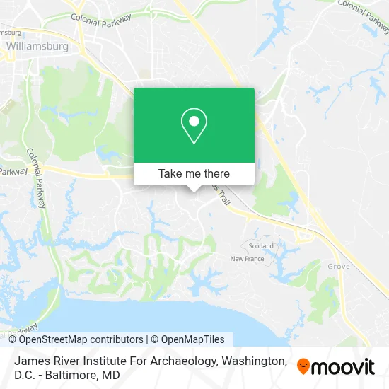 James River Institute For Archaeology map