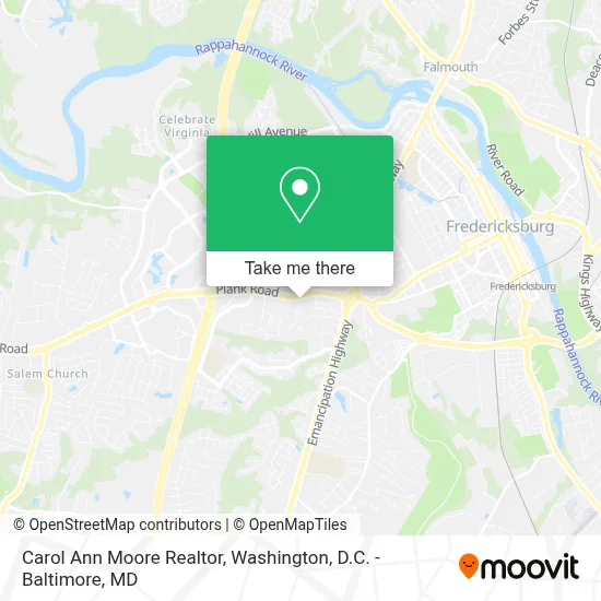 Carol Ann Moore Realtor map