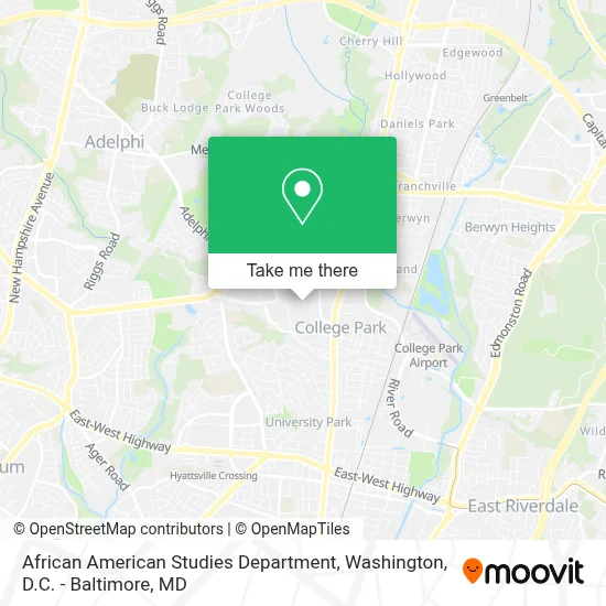 African American Studies Department map