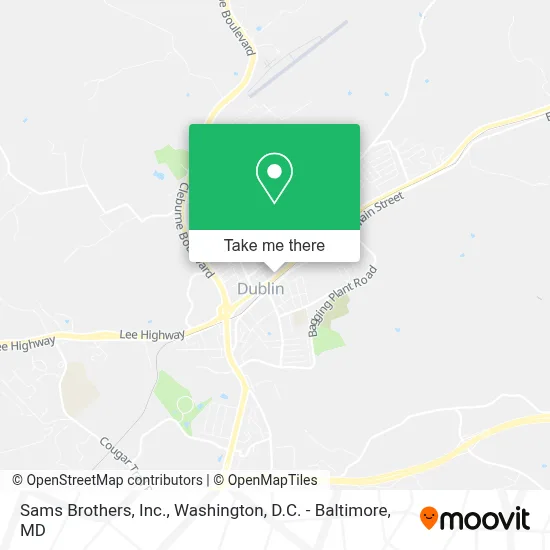 Sams Brothers, Inc. map