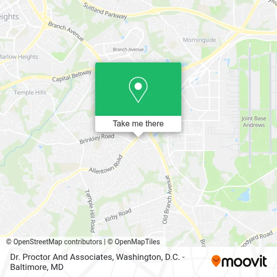 Dr. Proctor And Associates map