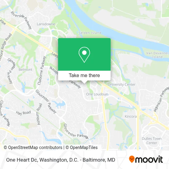 One Heart Dc map