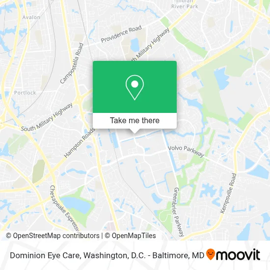 Dominion Eye Care map