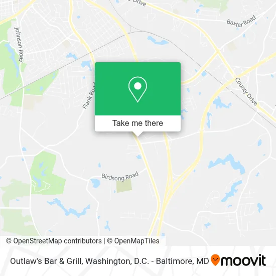 Outlaw's Bar & Grill map