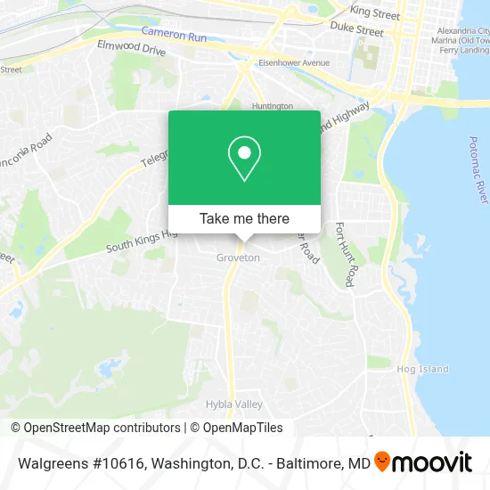 Walgreens #10616 map