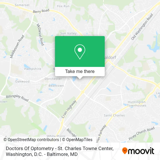 Doctors Of Optometry - St. Charles Towne Center map