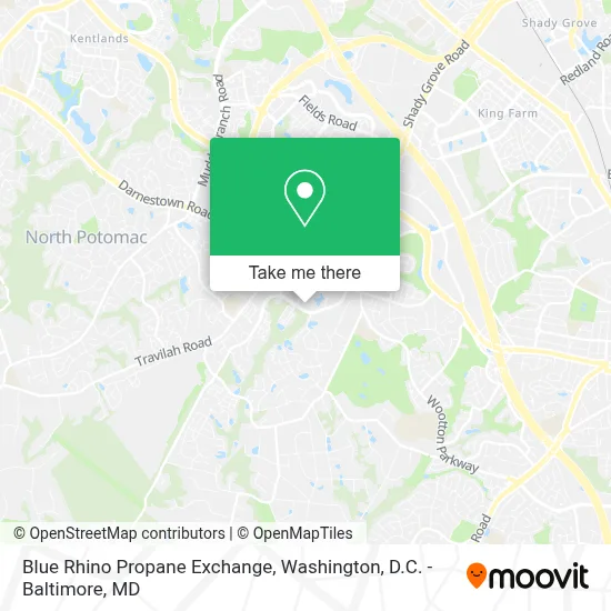 Blue Rhino Propane Exchange map