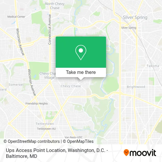 Ups Access Point Location map