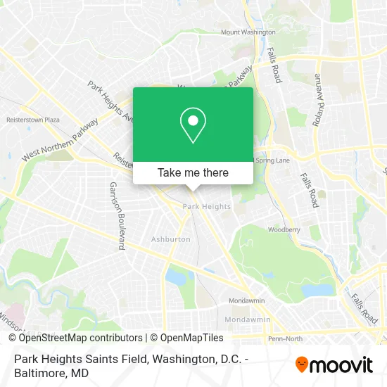Park Heights Saints Field map