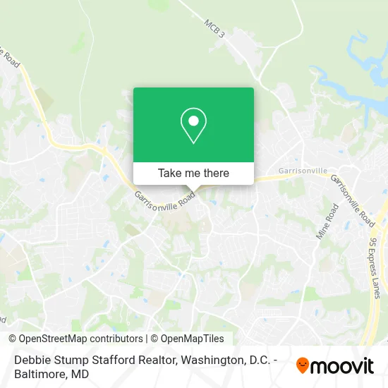 Debbie Stump Stafford Realtor map