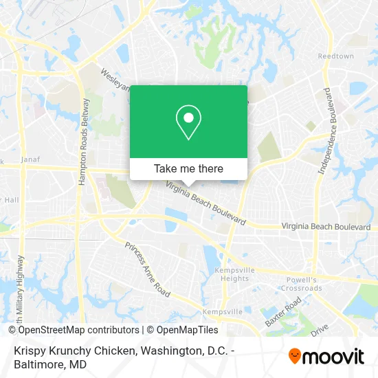 Krispy Krunchy Chicken map