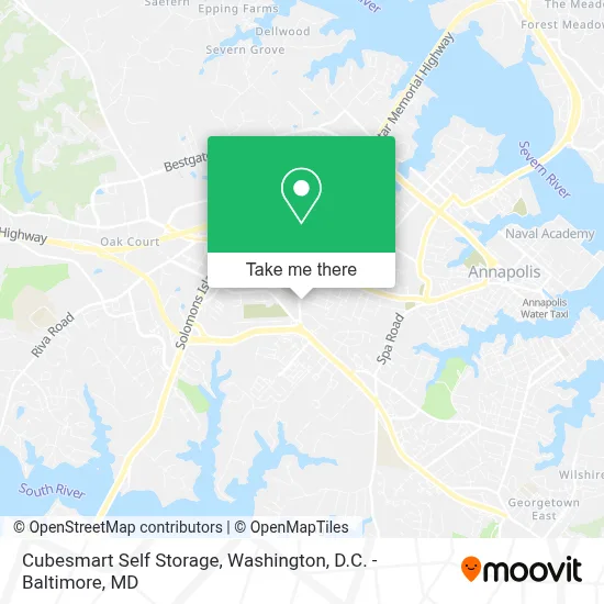 Cubesmart Self Storage map