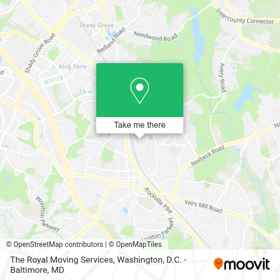 The Royal Moving Services map