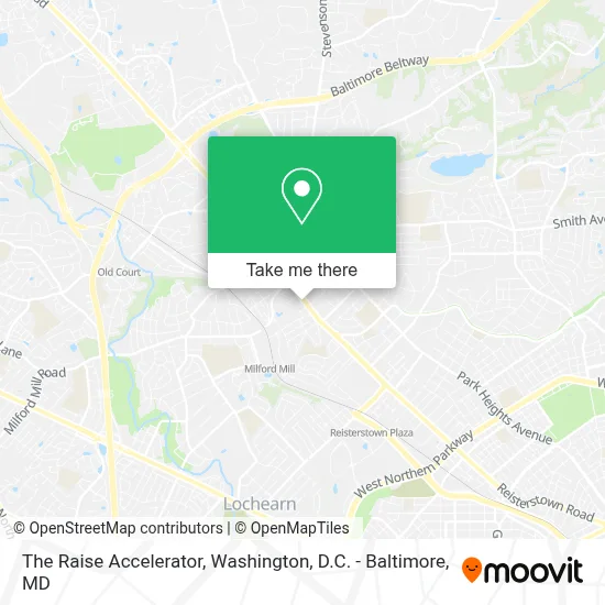 The Raise Accelerator map