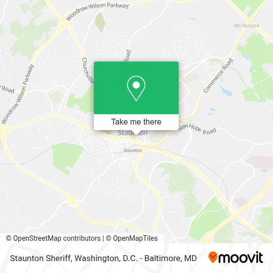 Staunton Sheriff map