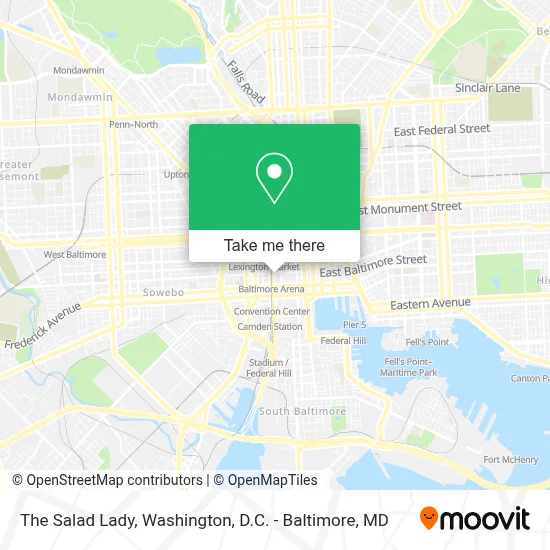 The Salad Lady map