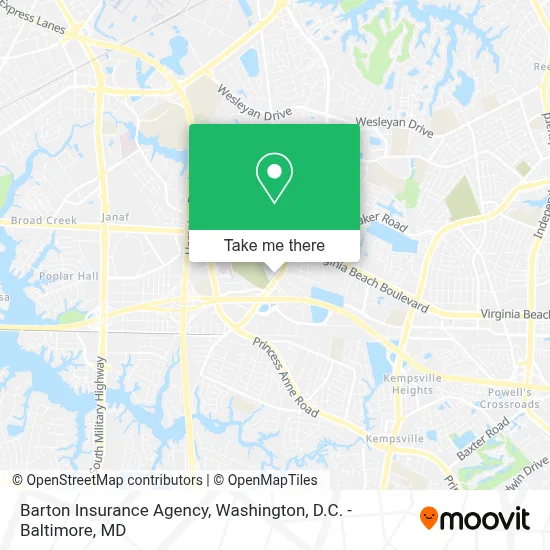 Barton Insurance Agency map