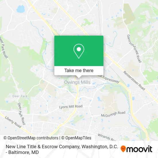 New Line Title & Escrow Company map