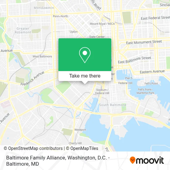Baltimore Family Alliance map