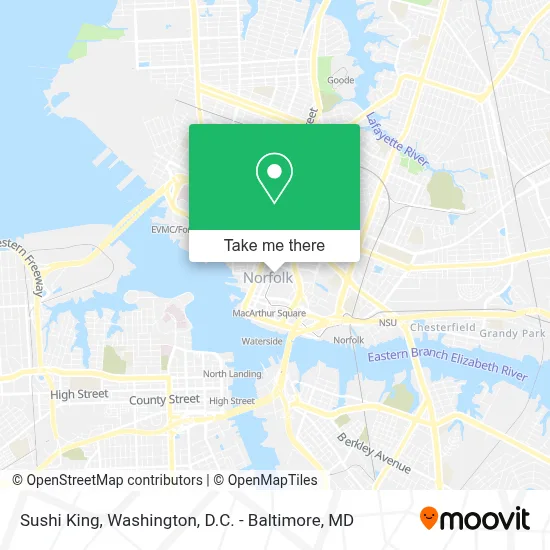 Sushi King map