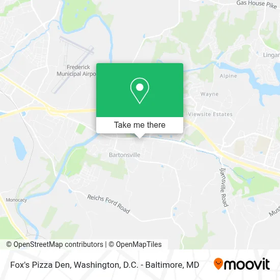 Fox's Pizza Den map