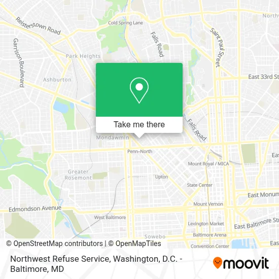 Northwest Refuse Service map