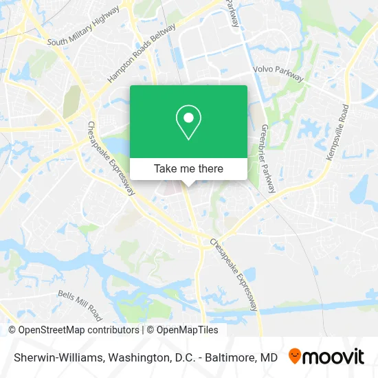 Sherwin-Williams map