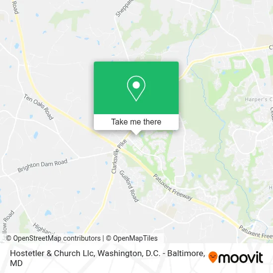 Hostetler & Church Llc map