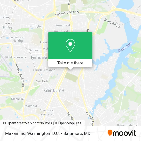 Maxair Inc map