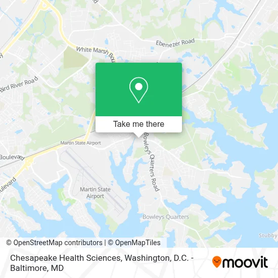 Chesapeake Health Sciences map