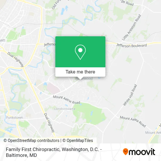Family First Chiropractic map